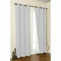 Commonwealth Home Fashions Thermalogic Insulated Solid Color Grommet Top Curtain Panel Pairs 63 in., White 70370-188-001-63